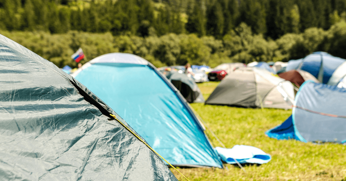 tents at musical festival