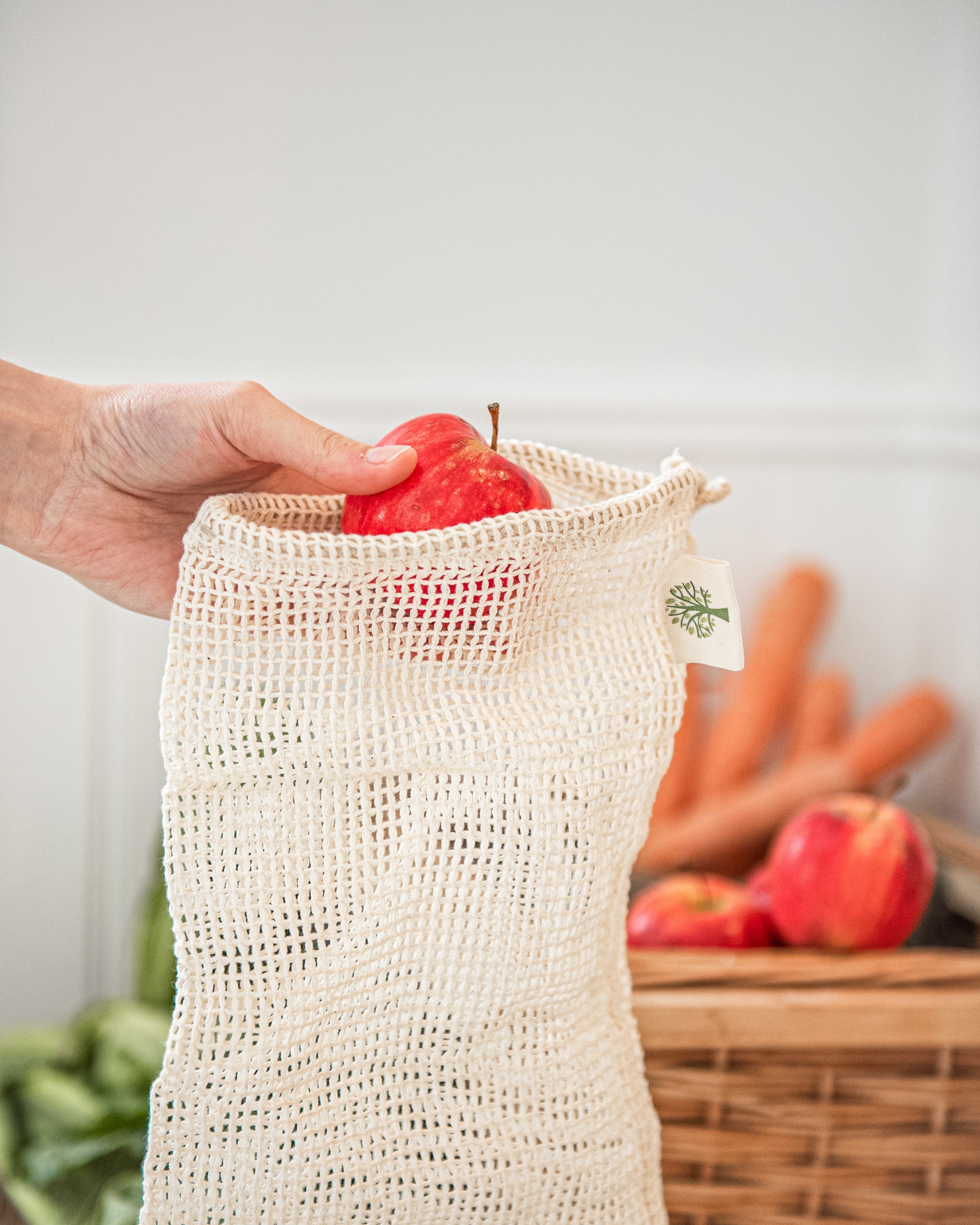 Organic Cotton Mesh Produce Bags - The Green Company